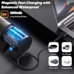 휴대용 믹서기 신선한 주스 믹서, 가정용 전기 무선 충전, 미니 과일 믹서, 착즙기 컵, 믹서기 밀 - 이미지 3