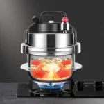 업그레이드 비 스틱 압력 냄비 소형 야외 캠핑 0.8L-1.6L 가정용 가스 유도 밥솥 압력 냄비 요리 5 그릇 쌀 - 이미지 3