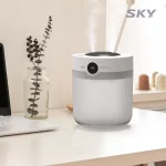 스카이 2L 대용량 듀얼 무드등 탁상용 가습기 습도 센서 무소음 아기 사무실 MH30 - 이미지 4