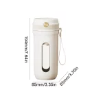 주방용 전기 휴대용 믹서기 충전식 전기 스무디 착즙기, 원 단추 온 오프 스무디 밀크쉐이크 메 - 이미지 6