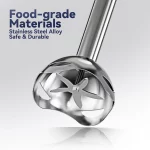 800W 4-in-1 푸드 블렌더 세트(홀더 포함), 터보 모드가 있는 핸드 믹서, 화이트 - 이미지 4